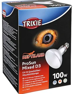 Trixie - Lampe UV B ProSun Mixed D3  dém. Automatique 100W - 95  x 130 mm
