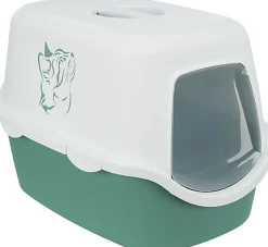 Trixie - MAISON DE TOILETTE Vico imprimé  vert/blanc - 40 x 40 x 56 cm