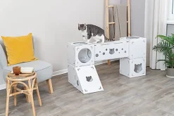 Trixie - Meuble chats Finca carton blanc - 125 cm