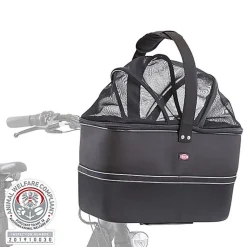 Trixie - Panier Avant pour Vélo Noir - 41 x 47 x 29 cm