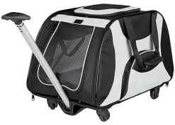 Trixie - Sac de Transport Trolley pour Chien - Noir