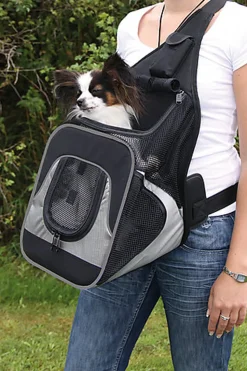 Trixie - Sac Ventral Savina pour Chien - Noir