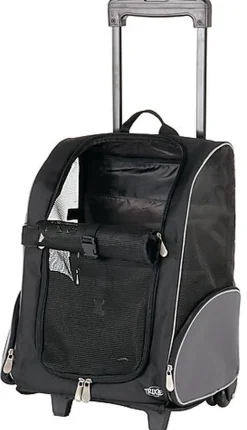 Trixie - Trolley Poussette de Transport sur Roulettes pour Chien et Chat