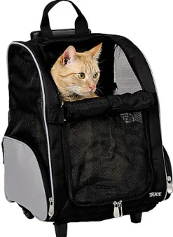 Trixie - Trolley Poussette de Transport sur Roulettes pour Chien et Chat