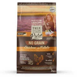 True Origins Pure - Croquettes au Poulet sans Céréales pour Chien Adulte