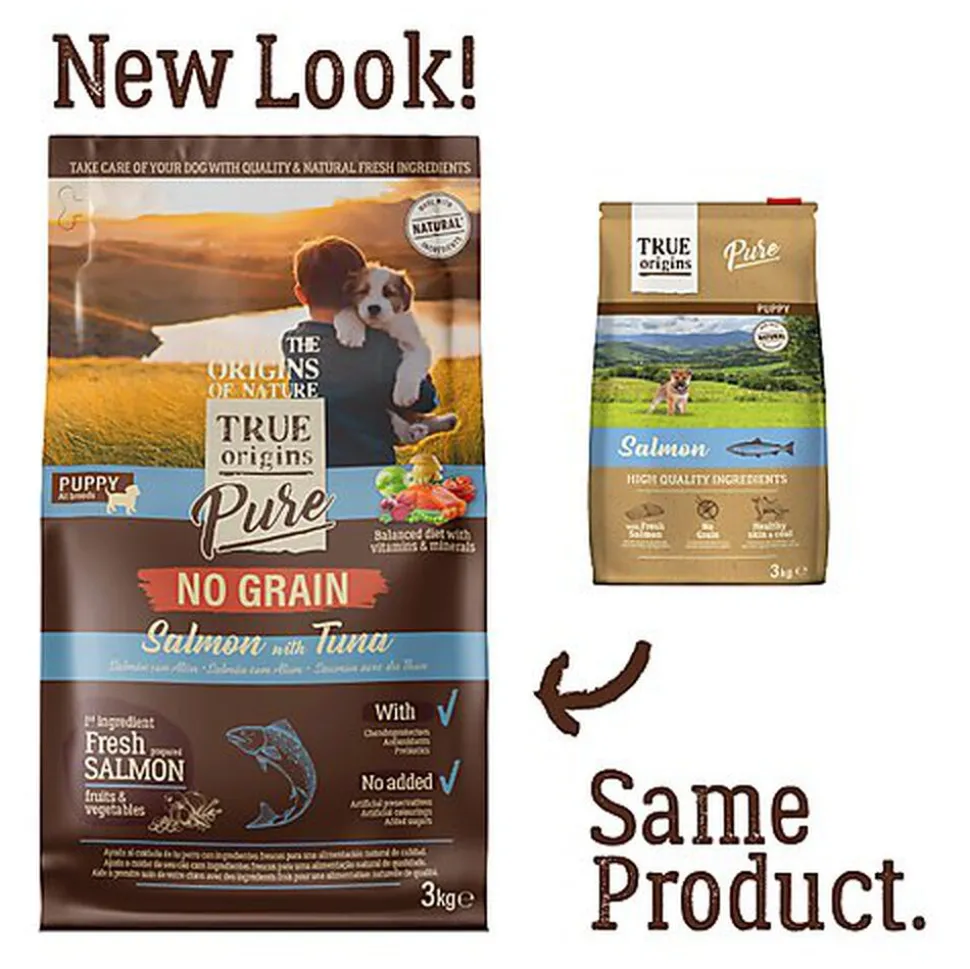 True Origins Pure - Croquettes au Saumon sans Céréales pour Chiot