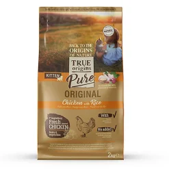 True Origins Pure - Croquettes au Poulet pour Chaton - 2kg