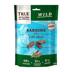 True Origins Wild - Friandises Soft aux Sardines pour Chiens - 200g