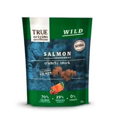 True Origins Wild - Friandises Crunchy au Saumon pour Chats - 50g