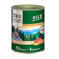 True Origins Wild - Pâtée au Bœuf & Melon pour Chiens Adultes - 400G