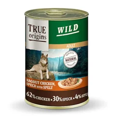 True Origins Wild - Ragout au Poulet, Speck & Epeautre pour Chiens Adultes - 400G