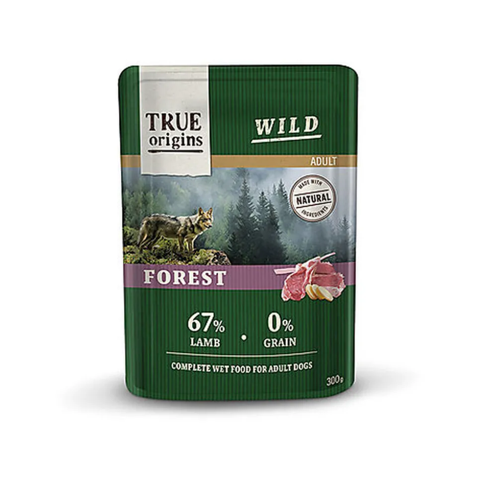 True Origins Wild - Repas Sachet Fraîcheur Agneau pour Chiens Adultes - 300G