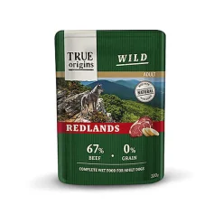 True Origins Wild - Repas Sachet Fraîcheur Bœuf pour Chiens Adultes - 300G