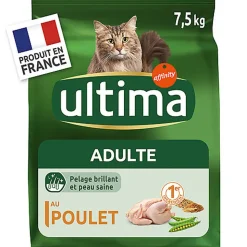 Ultima - Croquettes Chat Adulte Poulet - 7,5 kg