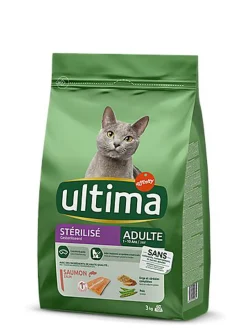 Ultima - Croquettes Chat Stérilisé Adulte Saumon - 3 kg