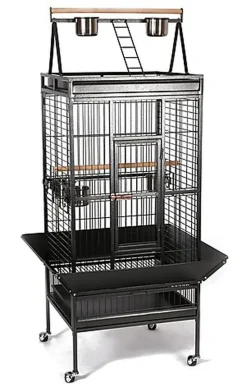 United Bird - Cage Galio avec Roulettes pour Perroquets - Anthracite