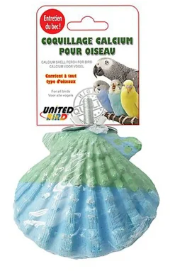 United Bird - Coquillage en Calcium à Suspendre pour Oiseaux