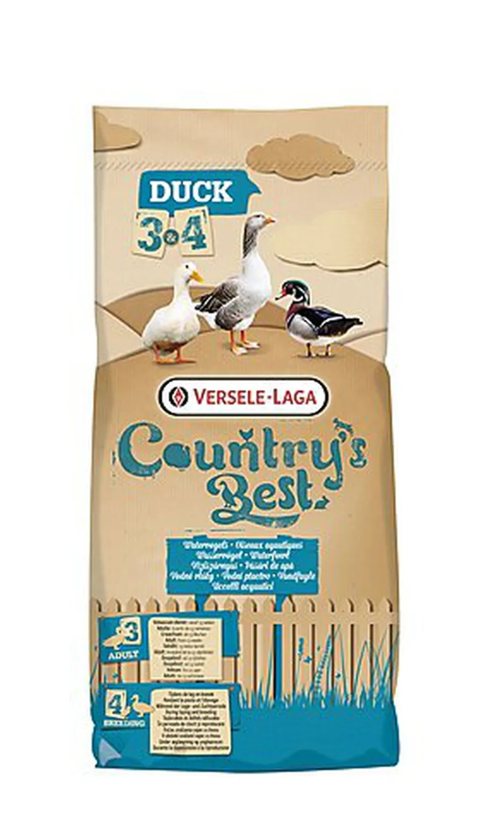 Versele Laga - Aliment Country's Best Duck 3 Pellet pour Basse-cour - 20Kg
