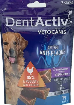 Vetocanis - Sticks Dentactiv au Poulet pour Chiens - x7