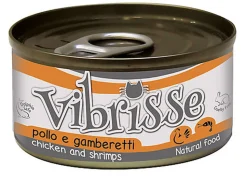 Vibrisse - Pâtée Natural Food au Poulet et Crevette pour chats - 70g