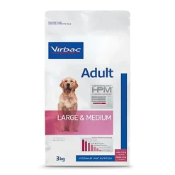 Virbac - Croquettes Veterinary HPM Adult Large & Medium Dog pour Chien