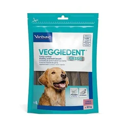 Virbac - Lamelles Veggiedent Fresh L pour Grands Chiens - x15