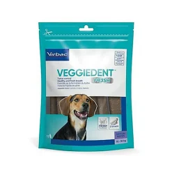 Virbac - Lamelles Veggiedent Fresh pour Chiens Moyens - x15