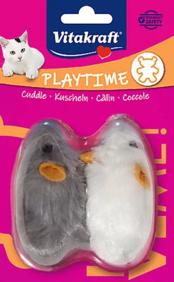 Vitakraft - 2 Souris peluche avec son
