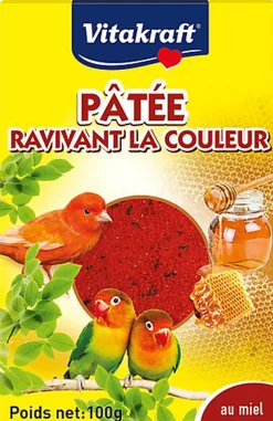 Vitakraft - Aliments Pâtée Ravivant la Couleur au Miel pour Oiseaux - 100g
