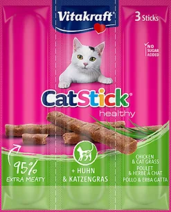 Vitakraft - Cat Stick poulet/herbe a chat - x3