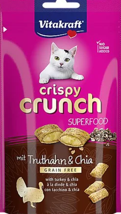Vitakraft - Crispy Crunch Superfood dinde&chia - 60g