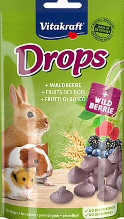 Vitakraft - Drops aux Fruits des Bois pour Lapins Nains - 75g