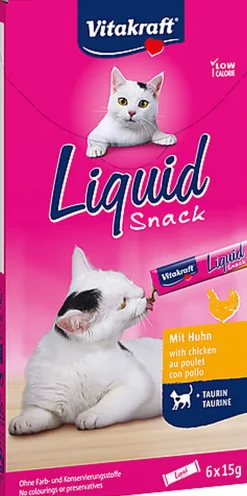 Vitakraft - Liquid snack chat taurin - (6X15g)