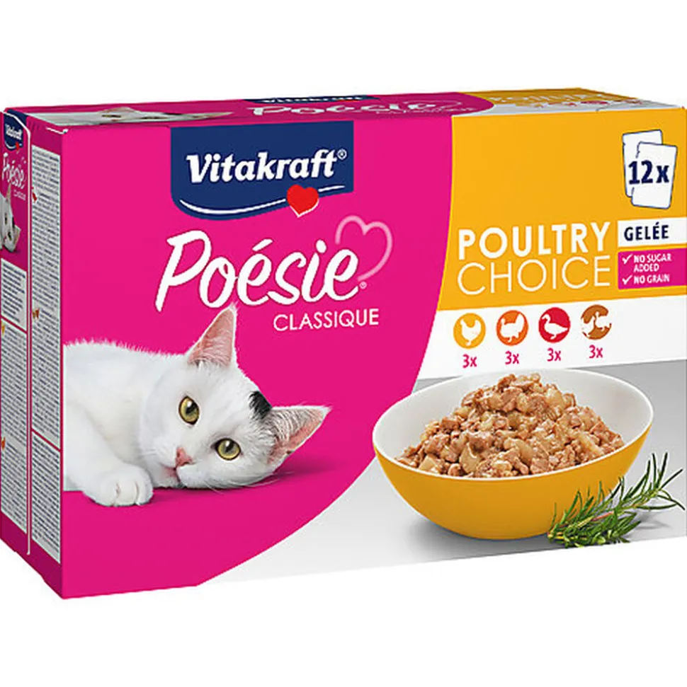 Vitakraft - Multipack Poésie Classique en Gelée à la Volaille - 12x85g