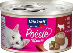 Vitakraft - Pâtée en Mousse Poésie au Bœuf pour Chats - 85g