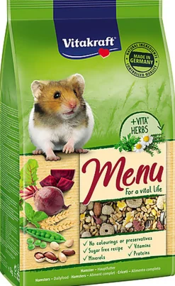 Vitakraft - Sachets Fraîcheur Premium Menu Vital pour Hamsters - 800g