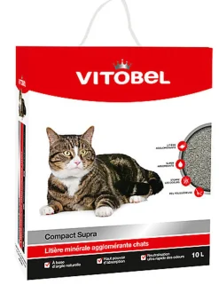 Vitobel - Litière Agglomérante Compact Supra pour Chat - 10L