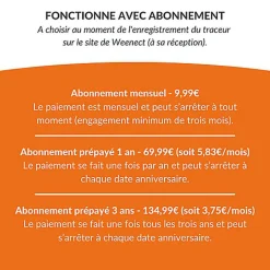 Weenect Dogs 2 - Collier GPS Connecté pour Chien