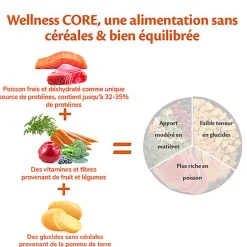 Wellness CORE - Croquettes Océan au Saumon pour Chien de Petie race