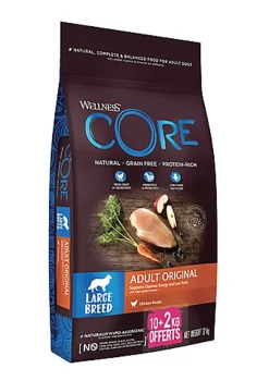 Wellness CORE - Croquettes Original Dinde et Poulet pour Chien Grande Race