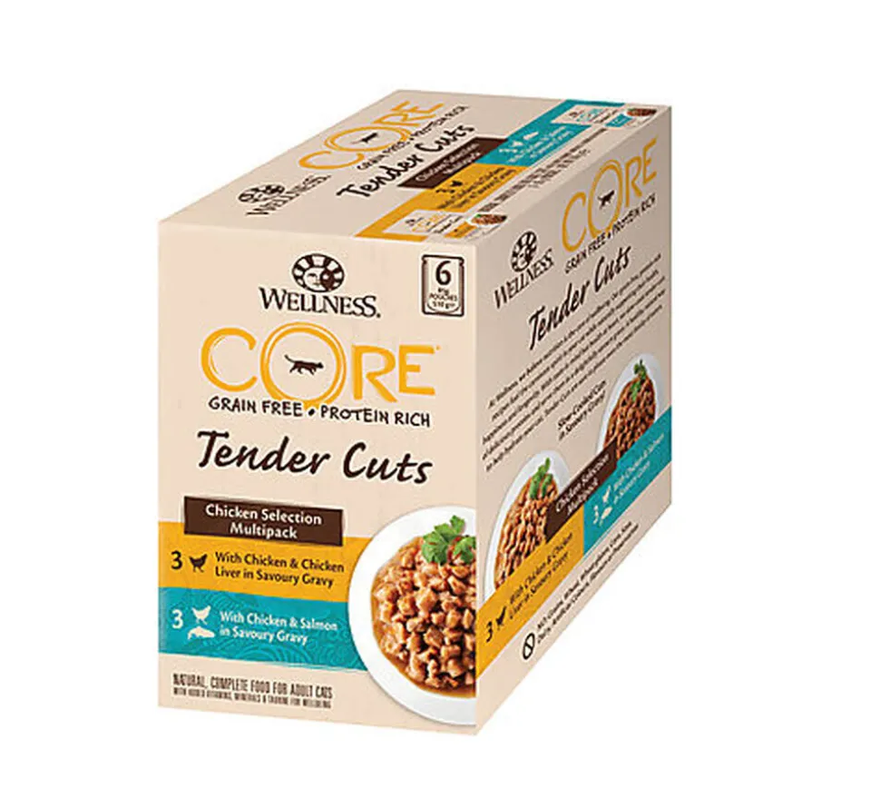 Wellness CORE - Multipack Tenders Cuts à la Volaille pour Chat - 510g
