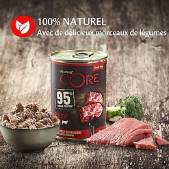 Wellness CORE - Repas Complet 95% de Bœuf pour Chien - 400g