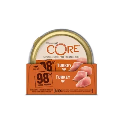 Wellness CORE - Repas Complet Naturel à la Dinde pour Chat - 85g