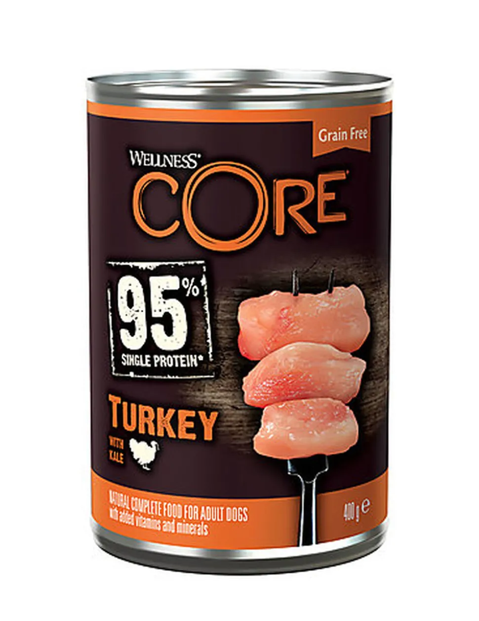 Wellness CORE - Repas Complet 95% de Dinde pour Chien - 400g