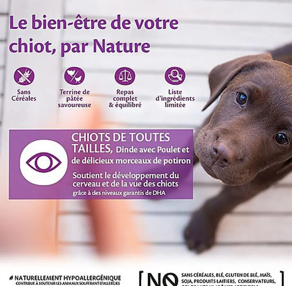 Wellness CORE - Repas Complet Puppy 95% de Poulet et Dinde pour Chiot - 400g