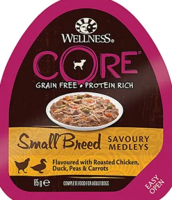 Wellness CORE - Repas Savoury Medleys Poulet et Canard pour Chien Petite Race - 85g
