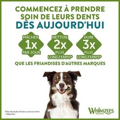 Whimzees - Friandises Dentaires Naturelles Bâtonnets pour Chien - M