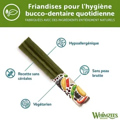 Whimzees - Friandises Dentaires Naturelles Bâtonnets pour Chien - M