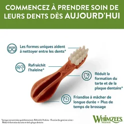 Whimzees - Friandises Dentaires Naturelles Brosse à dents pour Chien - S