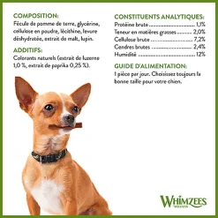 Whimzees - Friandises Dentaires Naturelles Bâtonnets pour Chien - S